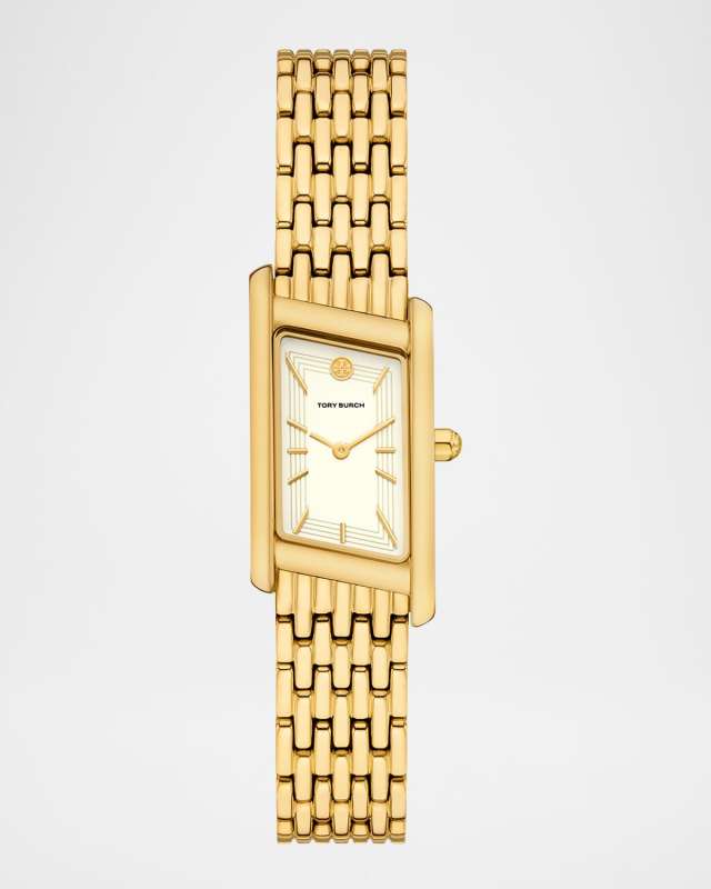 The Eleanor Slanted Two-Hand Gold-Tone Stainless Steel Watch